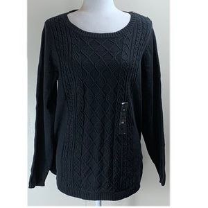 Charter Club NWT Size 0X Black Sweater
